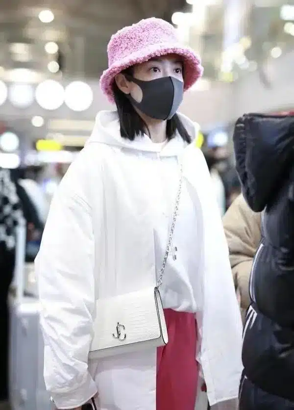 pink plush bucket hats