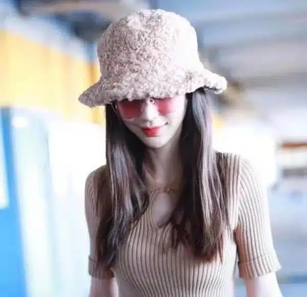 plush winter bucket hats