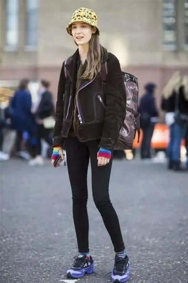 プリントイエローバケットハット-1 printed yellow bucket hat