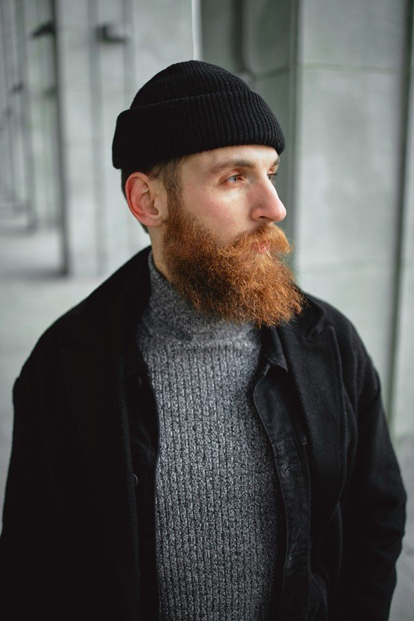 Solid-colored beanie