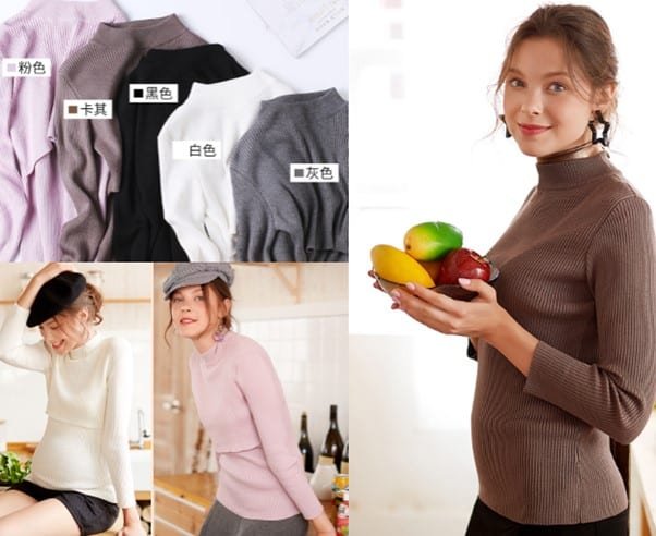 советы-по-стилю-свитеров-для-беременных-женщин-1 Sweater Stylinag Tips for Pregnant Women