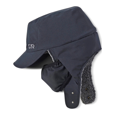 Button Plush Earflaps Trapper Hats with Face Mask We2410-4 (2)