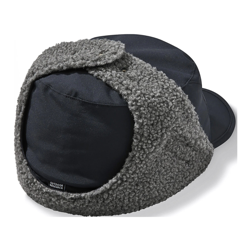 Button Plush Earflaps Trapper Hats with Face Mask We2410-4 (3)