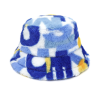 Colorful Jacquard Faux Fur Bucket Hats Wwbh2410-03 (6)