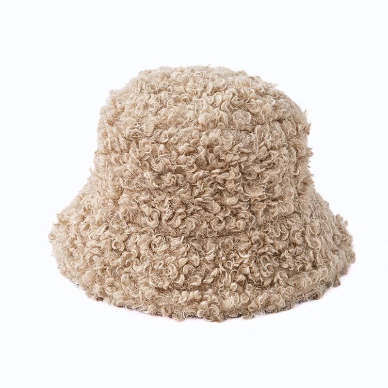 Custom Plain Faux Fur Winter Bucket Hats Wwbh2410-09 (1)