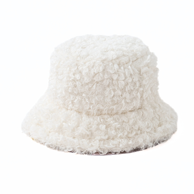 Custom Plain Faux Fur Winter Bucket Hats Wwbh2410-09 (4)