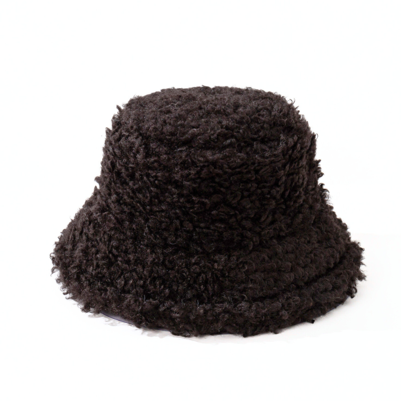 Custom Plain Faux Fur Winter Bucket Hats Wwbh2410-09 (6)