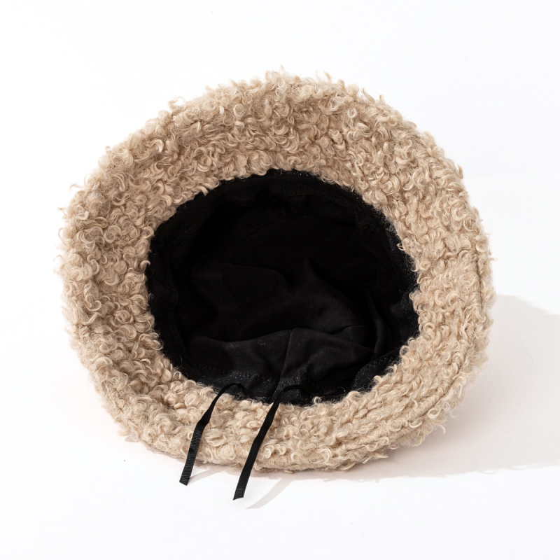 Custom Plain Faux Fur Winter Bucket Hats Wwbh2410-09 (9)