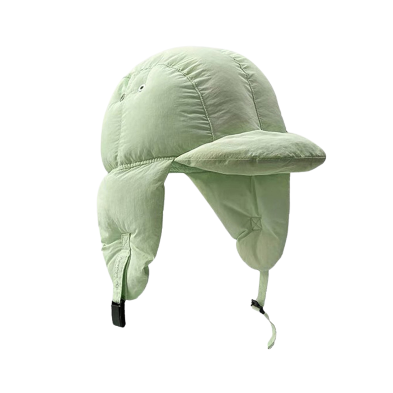 Custom Plain Windproof Flat--Brim Trapper Hats Wt2410-17 (3)