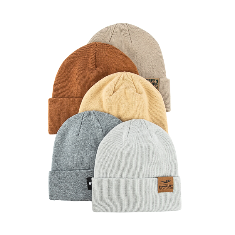 Eco Plain Multicolor Knitted Cuffed Beanies BB-231012-1 (7)