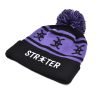 Embroidered Jacquard Knitted Pompom Beanie KN2101251 (2)