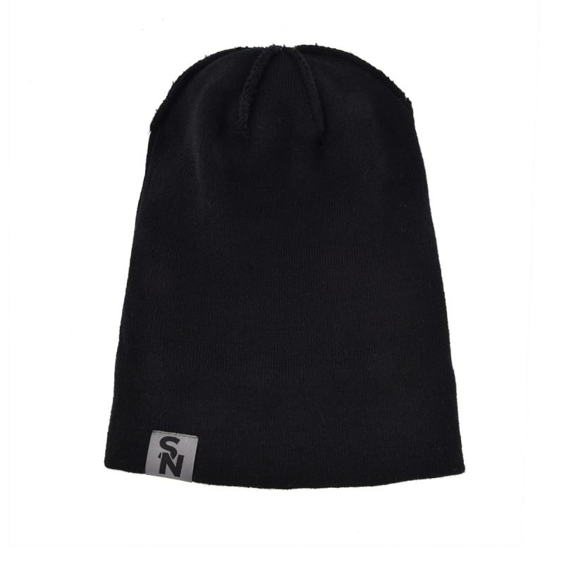 Embroidered Jacquard Knitted Pompom Beanie KN2101251 (5)