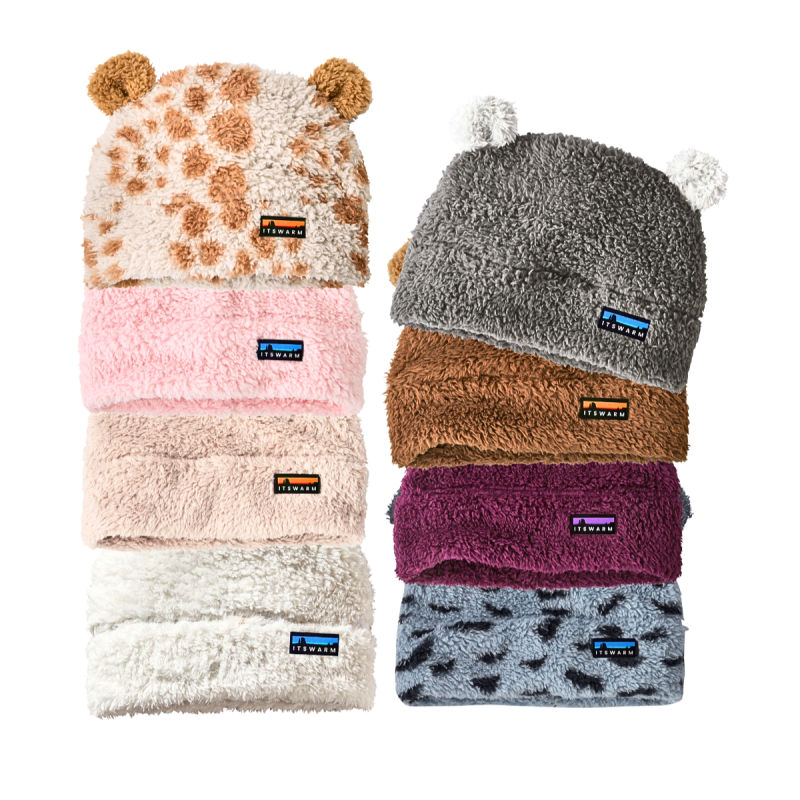 Kids Cute Bear Ears Winter Beanie Hats Wkwh2410-2 (7)