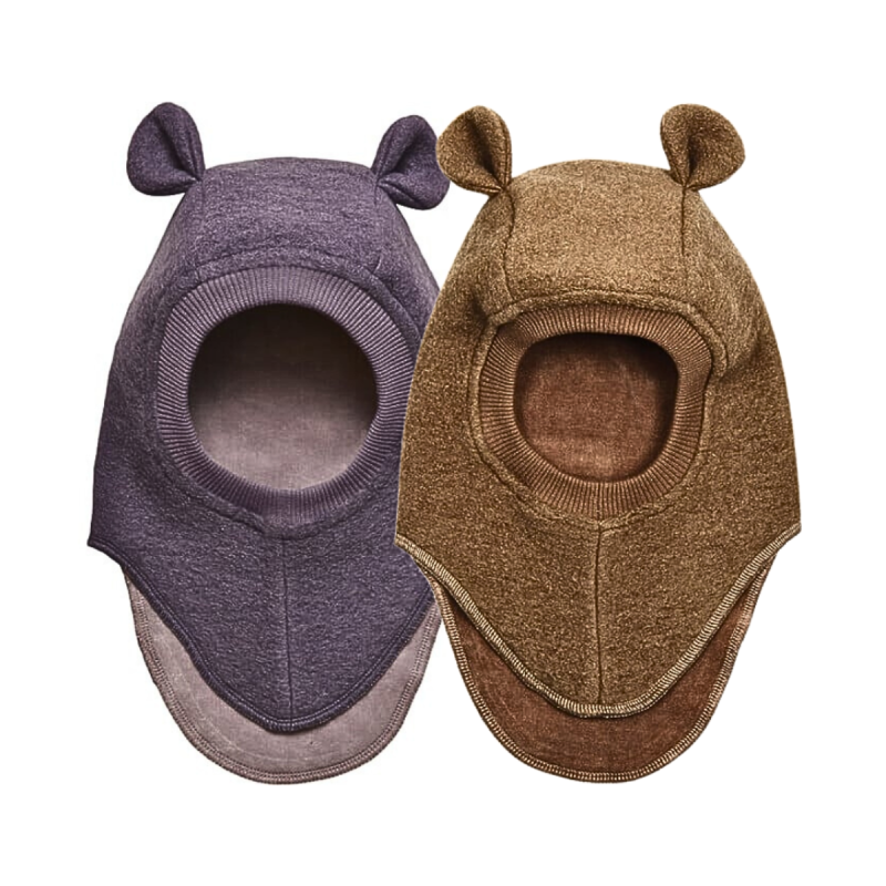 Kids One-Hole Plain Cute Hooded Balaclavas Wk2410-02 (3)