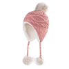 Kids Strap-Tied Pompom Earflap Beanies Wk2410-08 (2)