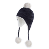 Kids Strap-Tied Pompom Earflap Beanies Wk2410-08 (4)