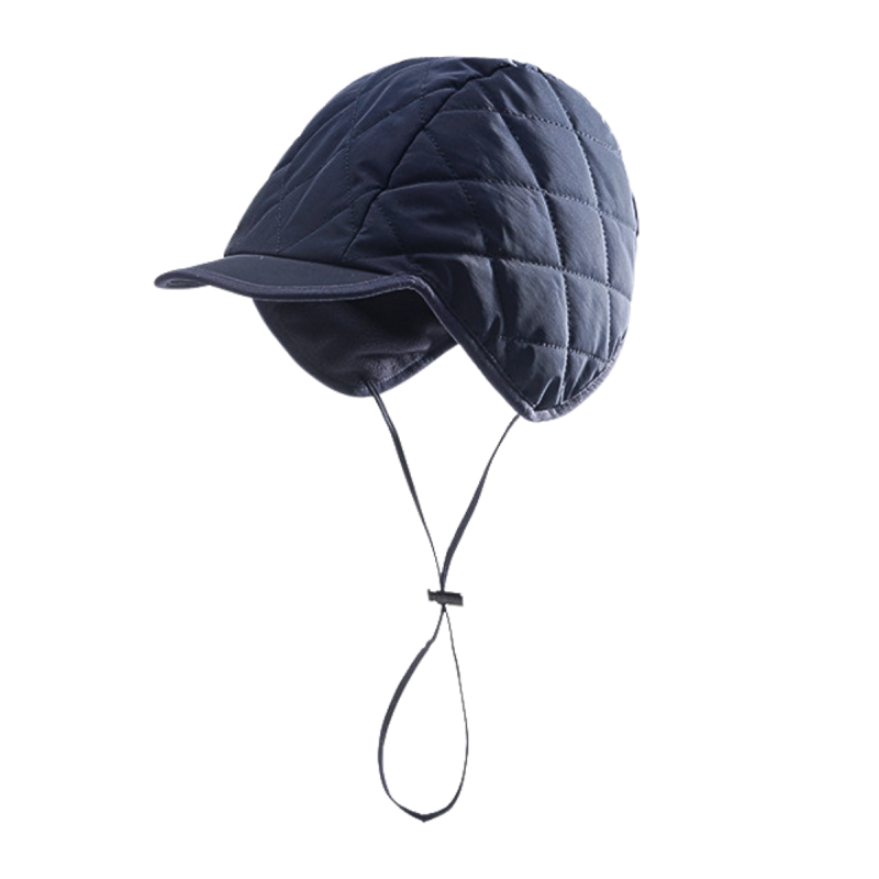 Plain-Colored Winter Drawstring Brimmed Earflap Hats We2410-5 (1)