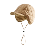 Plain-Colored Winter Drawstring Brimmed Earflap Hats We2410-5 (5)