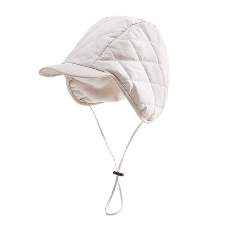 Plain-Colored Winter Drawstring Brimmed Earflap Hats We2410-5 (7)