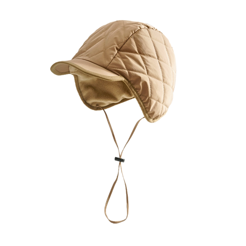 Plain-Colored Winter Drawstring Brimmed Earflap Hats We2410-5 (8)