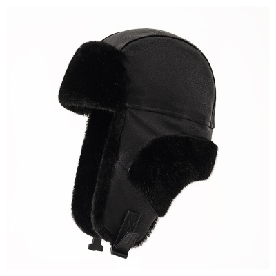 Plain Faux Fur Trapper Hats with Plastic Buckle Wt2410-4 (1)