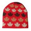 Custom Jacquard Logo Plain Streetwear Acrylic Beanie For Women