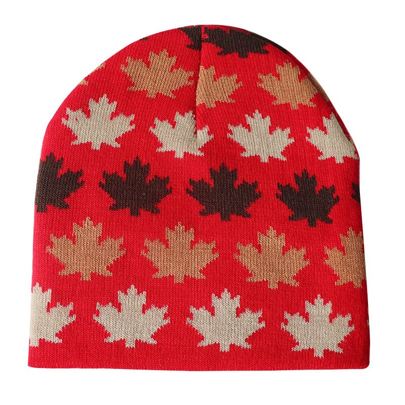 Custom Jacquard Logo Plain Streetwear Acrylic Beanie For Women