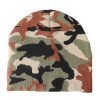 Custom Jacquard Logo Plain Streetwear Acrylic Beanie For Women