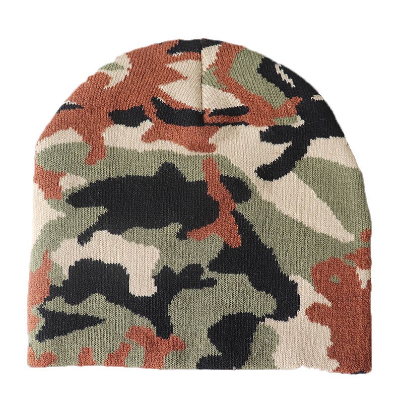 Custom Jacquard Logo Plain Streetwear Acrylic Beanie For Women