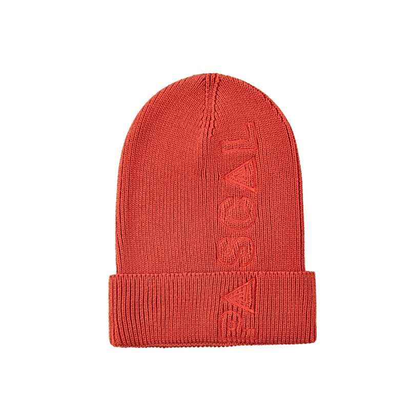 Custom Embroidered Cuffed Slouchy Beanies - red BB-231017-8