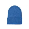 Maßgefertigte schlichte Slouchy-Mützen mit Umschlag – blau BB-231017-9