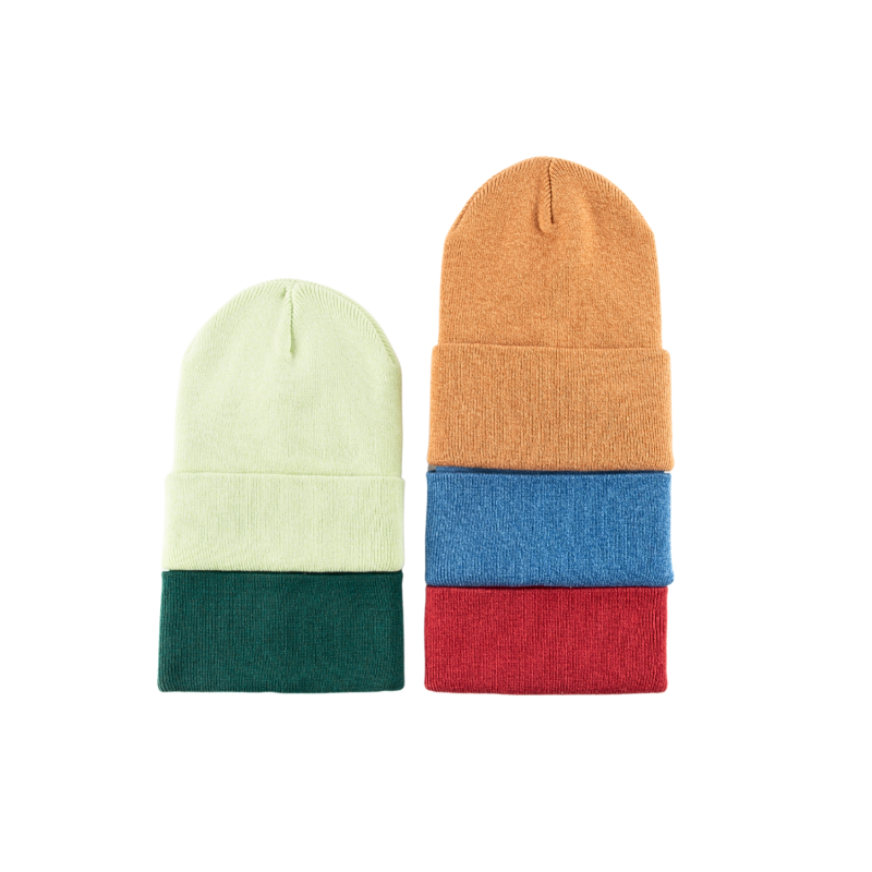 Custom Plain Cuffed Slouchy Beanies - combo BB-231017-9