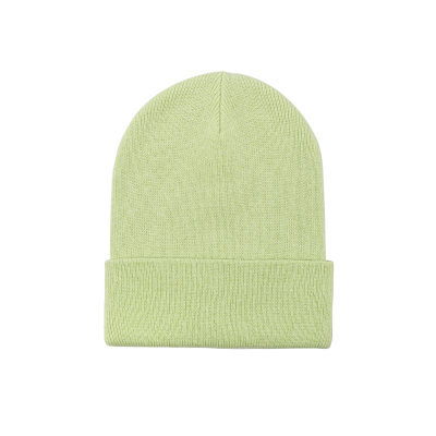 Custom Plain Cuffed Slouchy Beanies - grass green BB-231017-9