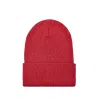 Individuell gestaltete, schlichte Slouchy-Mützen mit Umschlag – rot BB-231017-9