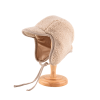 Custom Plain Plush Winter Earflap Hats - khaki We2410-9 (2)