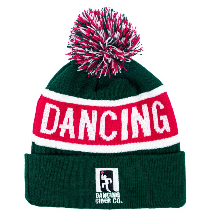 Winter Acrylic Jacquard Custom Pom Pom Beanie With Embroidery Logo