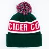 Winter Acrylic Jacquard Custom Pom Pom Beanie With Embroidery Logo