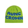 green - blue Jacquard Letter Knit Cuffless Beanies SFA-220923-04