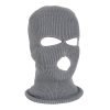 Designer Acrylic Pure Color 3 Hole Ski Mask Winter Hat