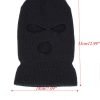 Designer Acrylic Pure Color 3 Hole Ski Mask Winter Hat