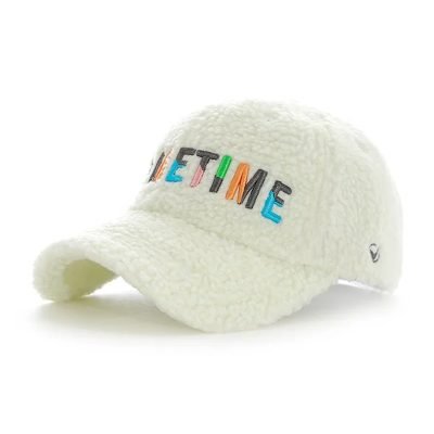 Custom 3D Embroidery Lamb Wool Fluffy Sports Fleece Winter Baseball Cap