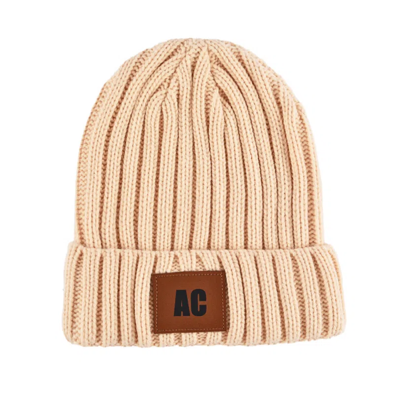 Bonnet à revers en tricot torsadé 100% PB-FB0001 (3)