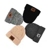 Bonnet à revers en tricot torsadé 100 % coton PB-FB0001 (5)