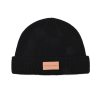 100% rPET Leather Patch Cuffed Beanies PB-FA0003 (1)