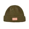 100% rPET Leather Patch Cuffed Beanies PB-FA0003 (2)