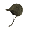 Army Green Plain Flexible Drawstring Earflap Hats We2410-13