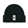 Black Custom Plain Color Label Cuffed Beanies PB-FB0012