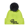 Bright Green-Black Little Kids Two-Tone Pompom Beanies Wk2410-011