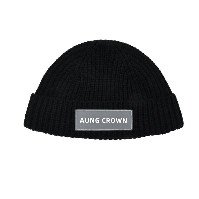 Custom PVC Patch Short Cuffed Beanies (1)