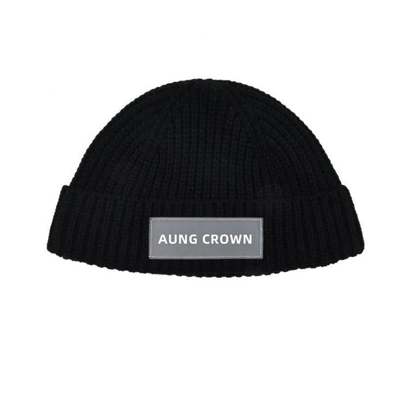 Bonnets courts à revers personnalisés en PVC (1)